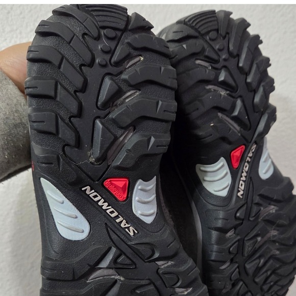 SALOMON Womens Exit Aero Hiking Shoe Womens Sz 7 Gray Contragrip Boot Outdoor - Picture 13 of 14